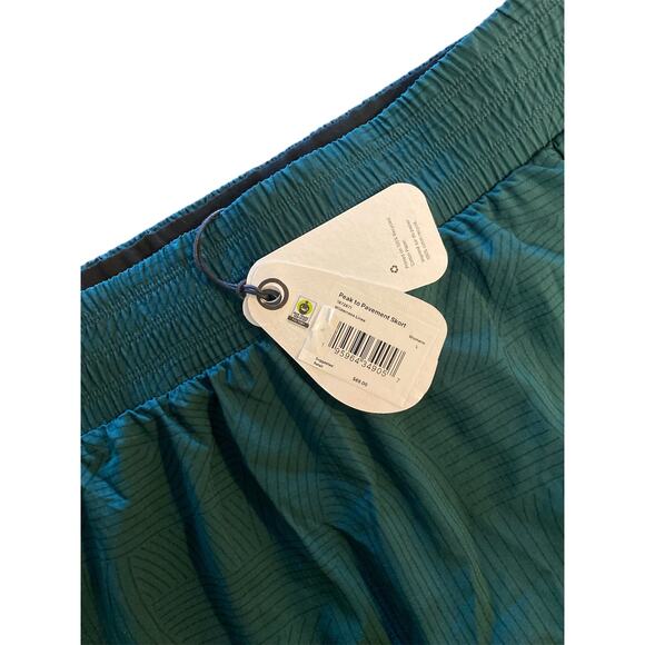 NWT prAna Peak to Pavement Skort Women's Sz Large Forest Green - Picture 4 of 8